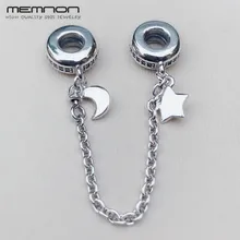 Memnon, рождественские, лунные, звездные, безопасные подвески, 925 пробы, серебряные, персональные, галактические, очаровательные браслеты, сделай сам, изготовление, хорошее ювелирное изделие