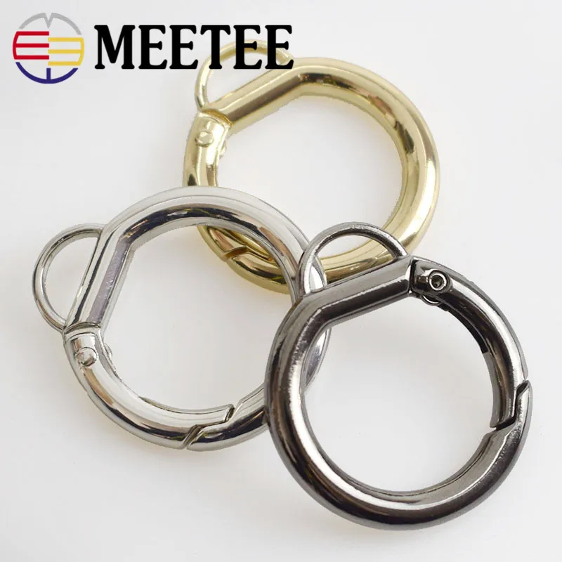 5/10 шт. Meetee 24 мм металлическая пружина уплотнительное кольцо пряжки открывающийся брелок мешок ремень цепочка для собак в виде спускового зажим пусковое устройство аксессуары для ручной работы