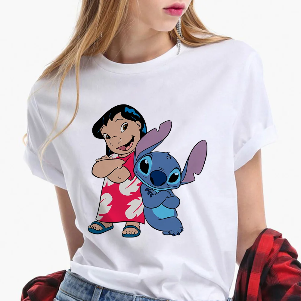 Disney Lilo \u0026 Stitch T shirt Wanita 