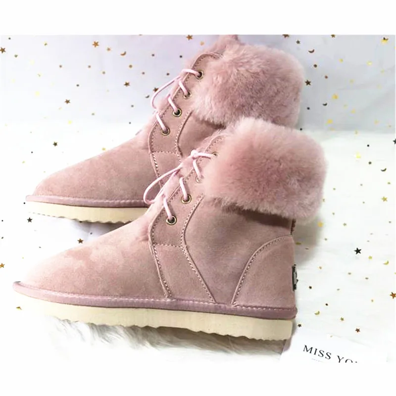2019-New-Women-Boots-Snow-Boots-Genuine-Sheepskin-Leather-Fashion-Ankle-Boots-100-Natural-Fur-Warm (3)