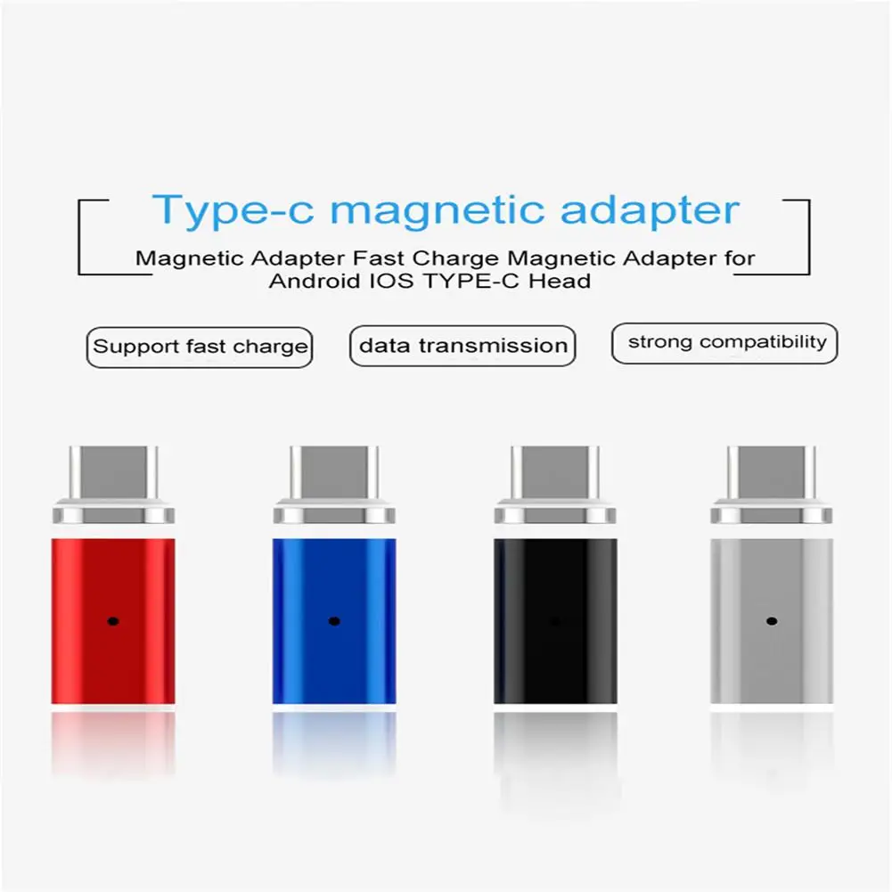 

Mobile Phone Charging Conveter Adapter Magnetic Adapter QC3.0 Fast Charge Magnetic Adapter for Android/IOS TYPE-C Head