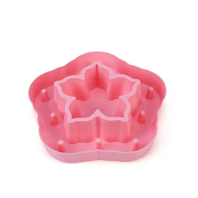 Pink Миски Для Кормления Собаки, портативные миски для щенков, Замедленное питание, кормушка для еды, миска для кошек, для предотвращения ожирения, товары для собак - Цвет: Pink