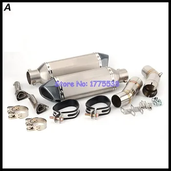 For Ducati 848 848 EVO 1098 1098S/R 1198 1198S 848 Motorcycle Exhaust with Middle Link Pipe Muffler Escape Demper Connector Pipe