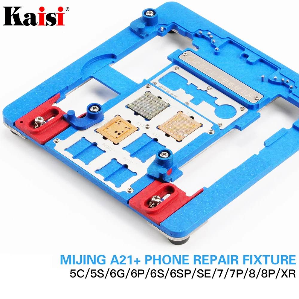Cena Kaisi A21 + naprawy płyty PCB uchwyt dla iPhone XR 8 8 + 7 6 6 s 6sp 5S 5C dla A8 A9 A10 płyta układu oprawa 12 w 1