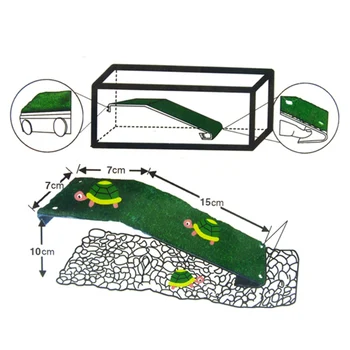 

Simulation Lawn Tortoise Crawler Roof Terrace Turtle Pool Floating Island Dorsal Bask Platform Aquarium Decoration Accessories