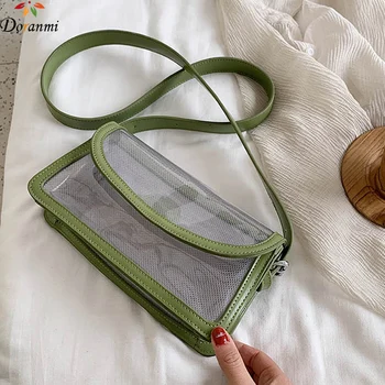 

DORANMI Summer Transparent Shoulder Bags For Women 2020 Messenger Female Crossbody Bags Small Flap Bags Bolsos Mujer BG569