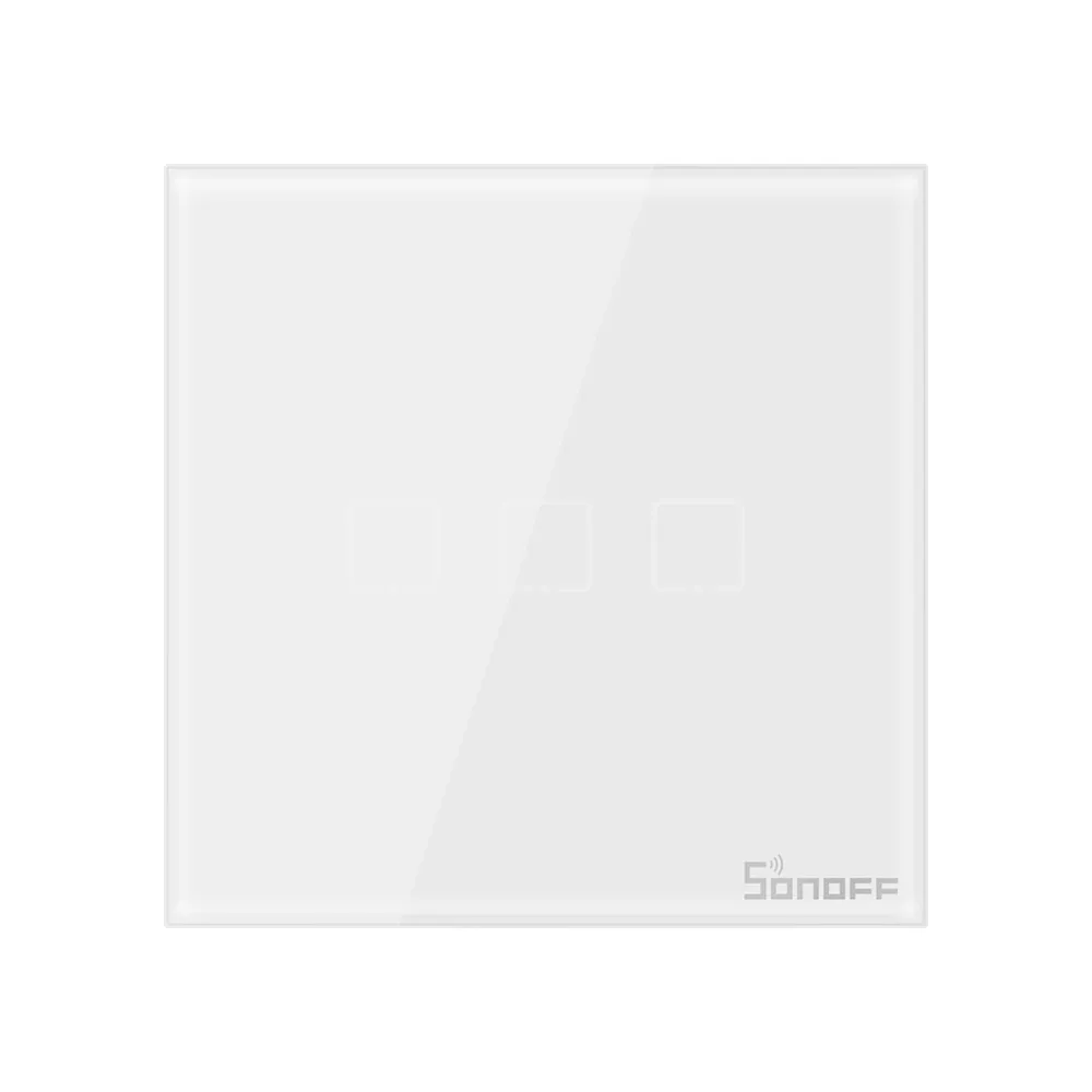 Smart Switch Smart Switch Module Itead SONOFF Outlets Touch EU Wifi Switch Smart Wall Touch Light Switch 1 Gang Touch/WiFi/APP Remote Smart Home Works with Alexa