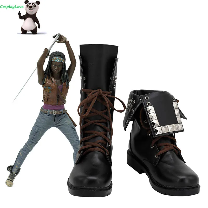 botas-longas-de-couro-the-walking-dead-sob-medida-calcado-preto-de-couro-cosplay-feito-para-o-natal-festa-de-dia-das-bruxas