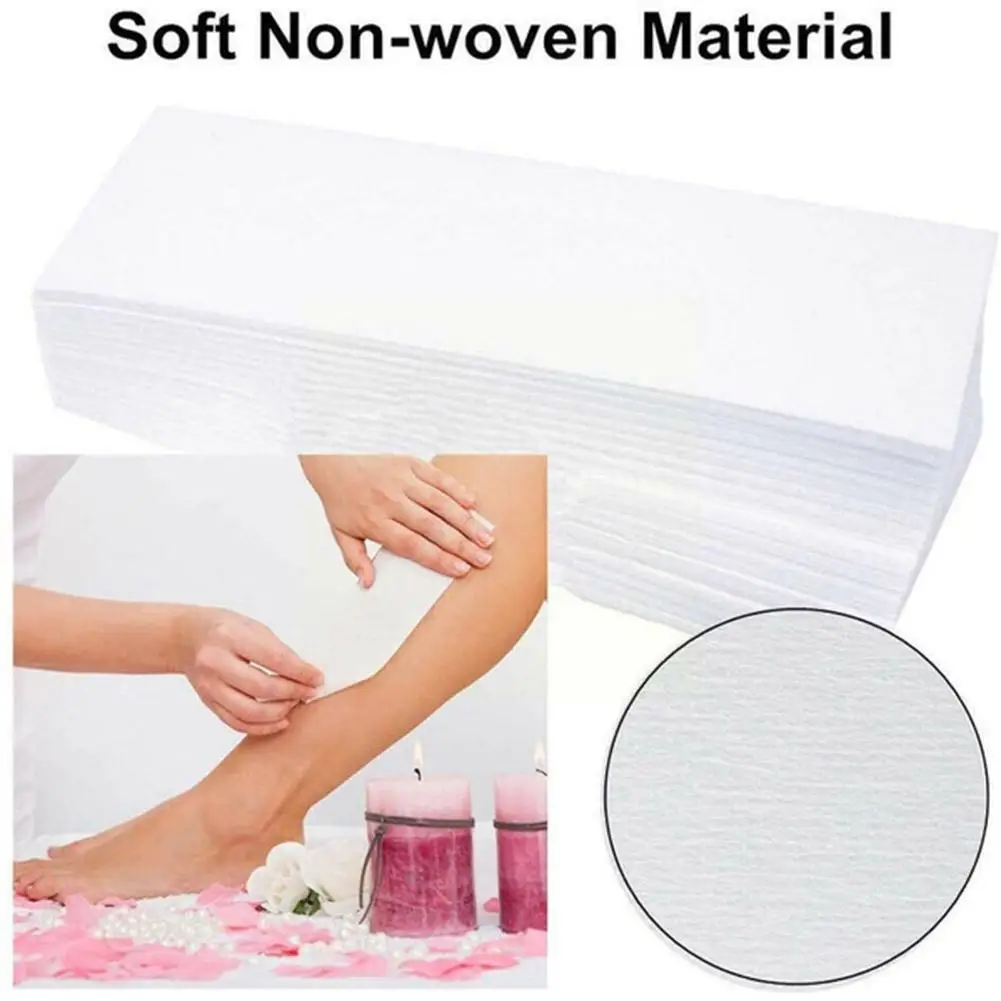 Disposable Hair Removal Wax Strips For Face Body Professional Thickened Non-woven Wax Textured Paper W6T4 4