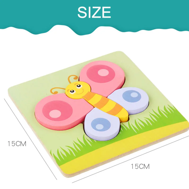 Puzzle Wooden Toys Building For Baby Early Educational (6)