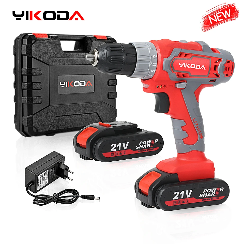 Power-Tools Cordless-Drill Electric-Screwdriver YIKODA Rechargeable Lithium-Battery Mini
