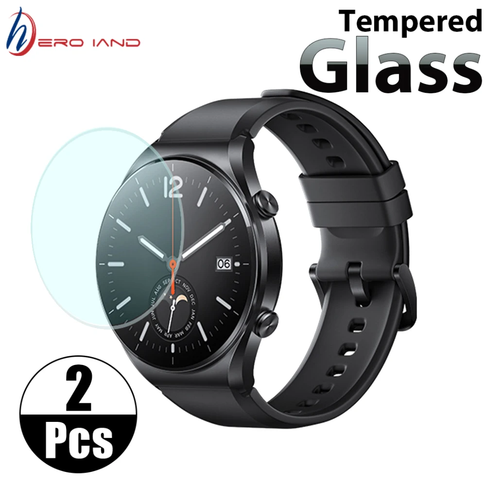 

2PCS 2.5D Premium Tempered Glass For XiaoMI Watch S1 Screen Protector For Xiaomi WatchS1 Explosion Proof Protective Glass Film