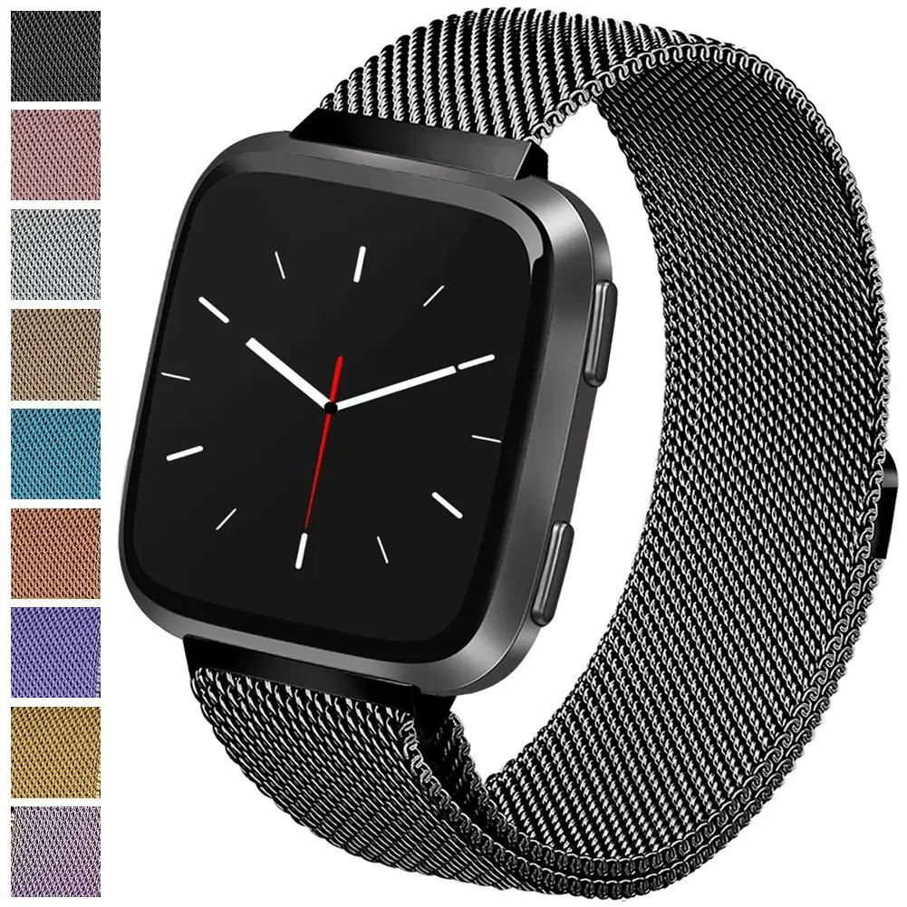Магнитный металлический ремешок Milanese LOP из нержавеющей стали для Fitbit Versa Lite Смарт