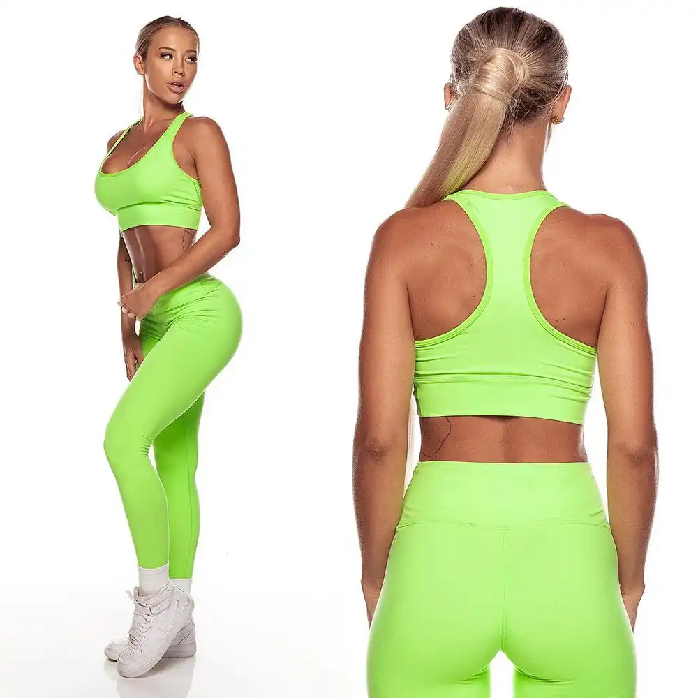 fluorescent workout clothes