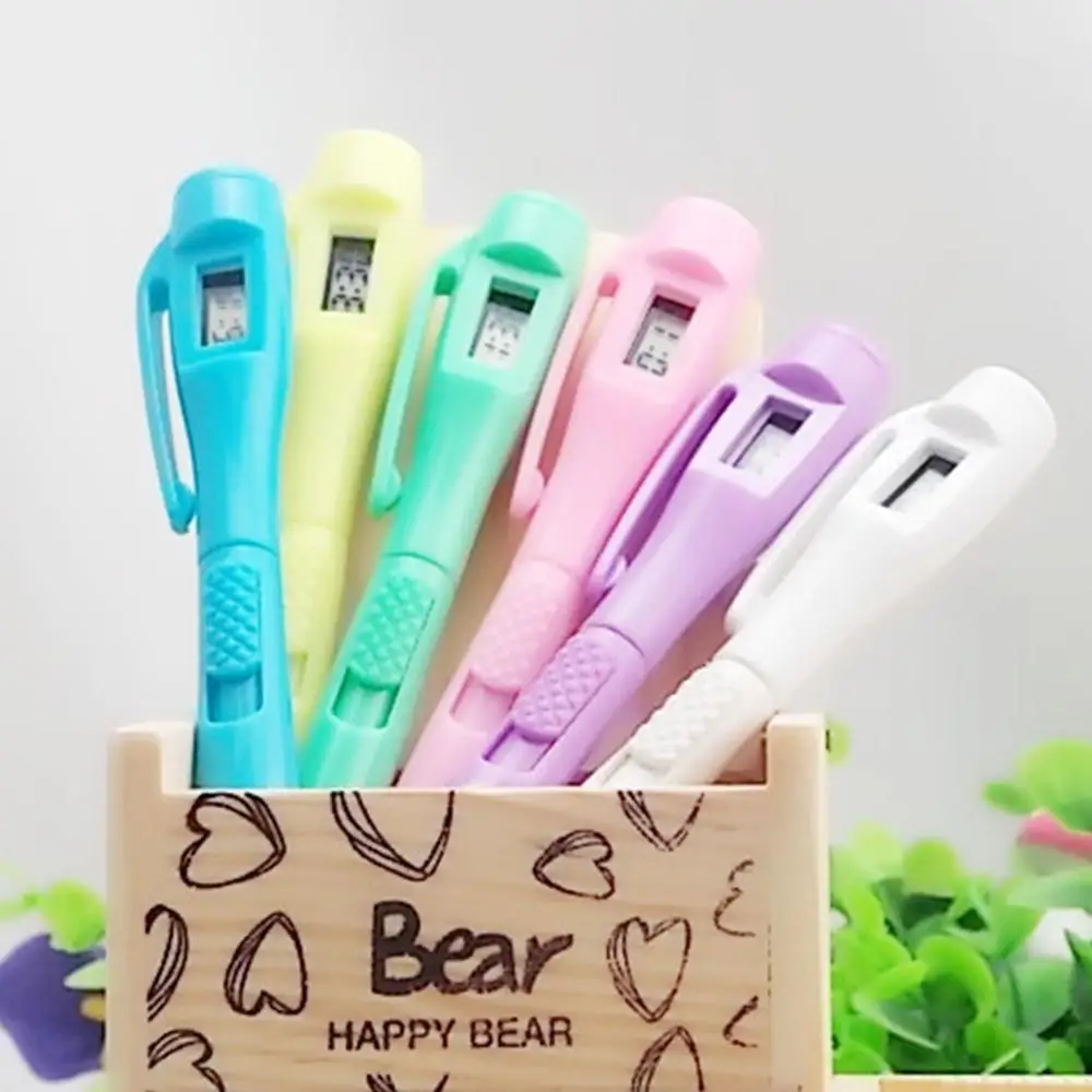 

1Pcs Ballpoint Pen with Digital Clock Electronic Clock Pen Exam Pens Watch Pen