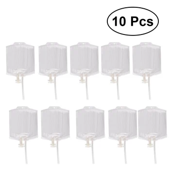 

10pcs Reusable Blood Energy Drink PA Bag Halloween Pouch Props Vampire Cosplay