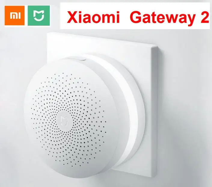 

100% Original Xiaomi Mijia Smart Home Multifunctional Gateway 2 Alarm System Intelligent Online Radio Night Light Bell Control
