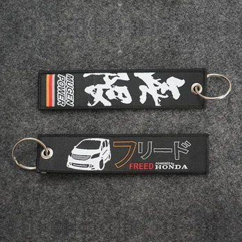 

JDM keytags Muge Keychain Keyring Cars Motorcycle Key Strap For OSAKA JDM Style Fabric embroidery For JDM Style Modify Style