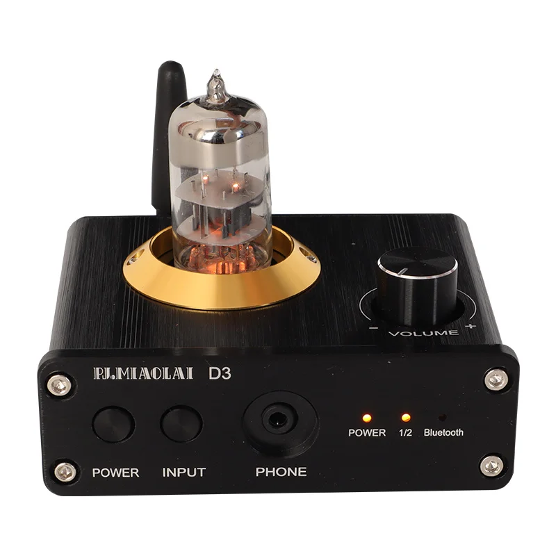 

6N3 HIFI tube audio decoder supports Bluetooth 5.0 optical fiber coaxial input D3 vacuum tube stereo Audio buffer preamplifier
