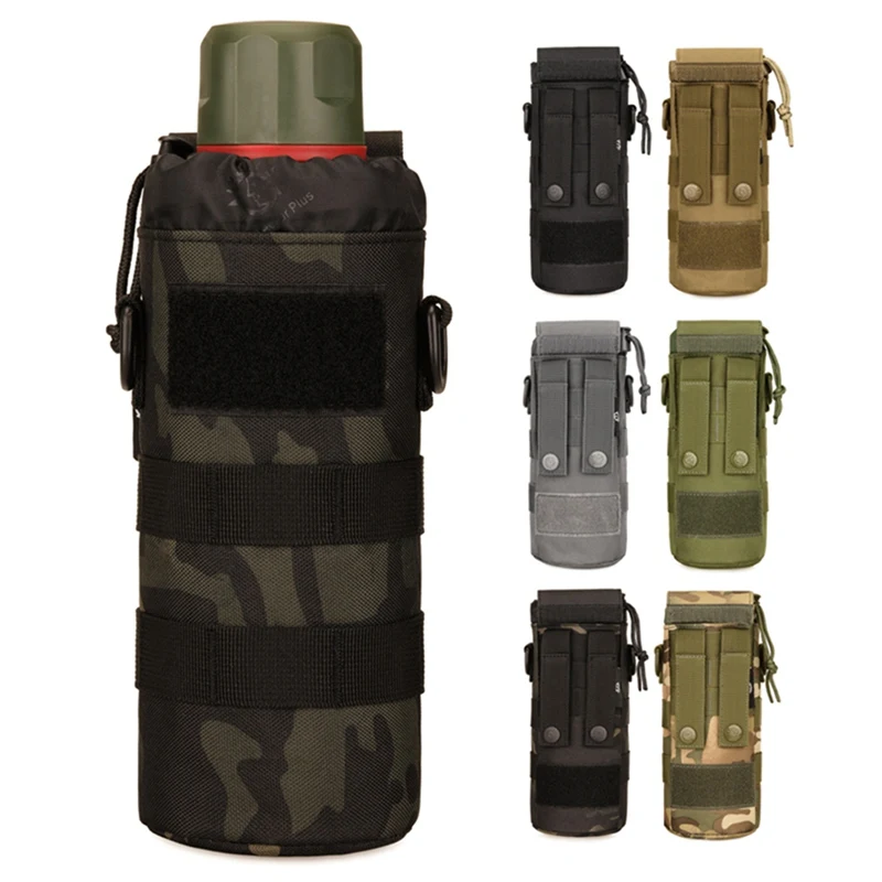 Protector Plus Military Water Bottle Pouch Holder Tactical Kettle Gear Molle Pack Bag 