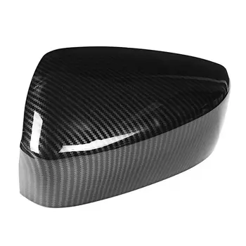 

Hot 1Pair Fit For Mazda 3 M3 Axela 2014 2015 2016 ABS Carbon Fiber Color Door Wing Rearview Mirror Cover Trim