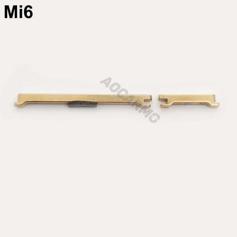 Aocarmo For XiaoMi 6 mi6 Power On/Off Volume Up/Down Button Flex Cable With Adhesive Replacement Parts