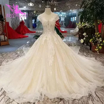 شراءAIJINGYU فساتين حجم 18 العباءات بأسعار معقولة محلات الأعشاب للعروس قوانغدونغ الغجر نمط ثوب الزفاف المورد