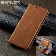 Роскошный Магнитный кожаный флип-чехол для Iphone 11 pro max Etui, бумажник для карт, подставка, чехол-книжка для Iphone Xr X Xs Max 8 7 6 6s Plus