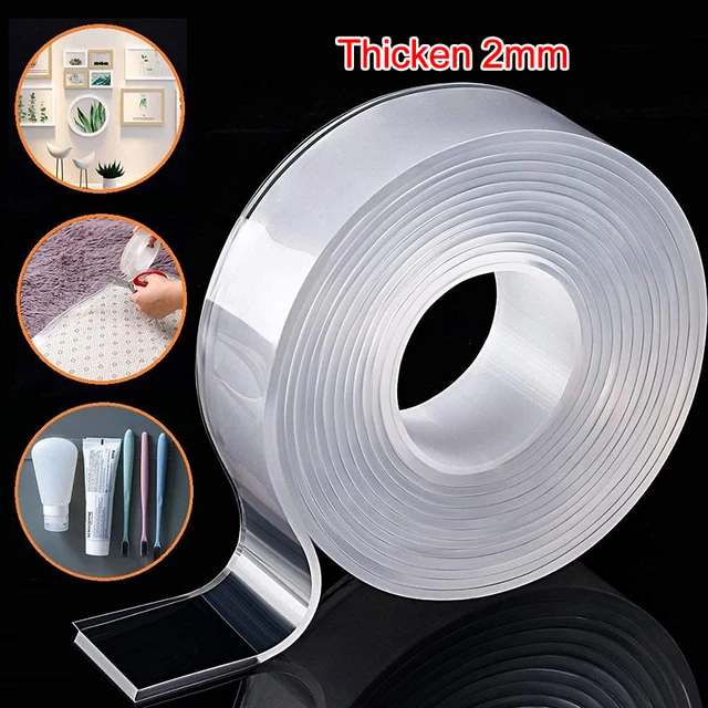 Multipurpose Wall Tape Adhesive Strips Removable Tape Washable Heavy Duty Mounting  Tape Gel Poster Tape for Home Office - AliExpress