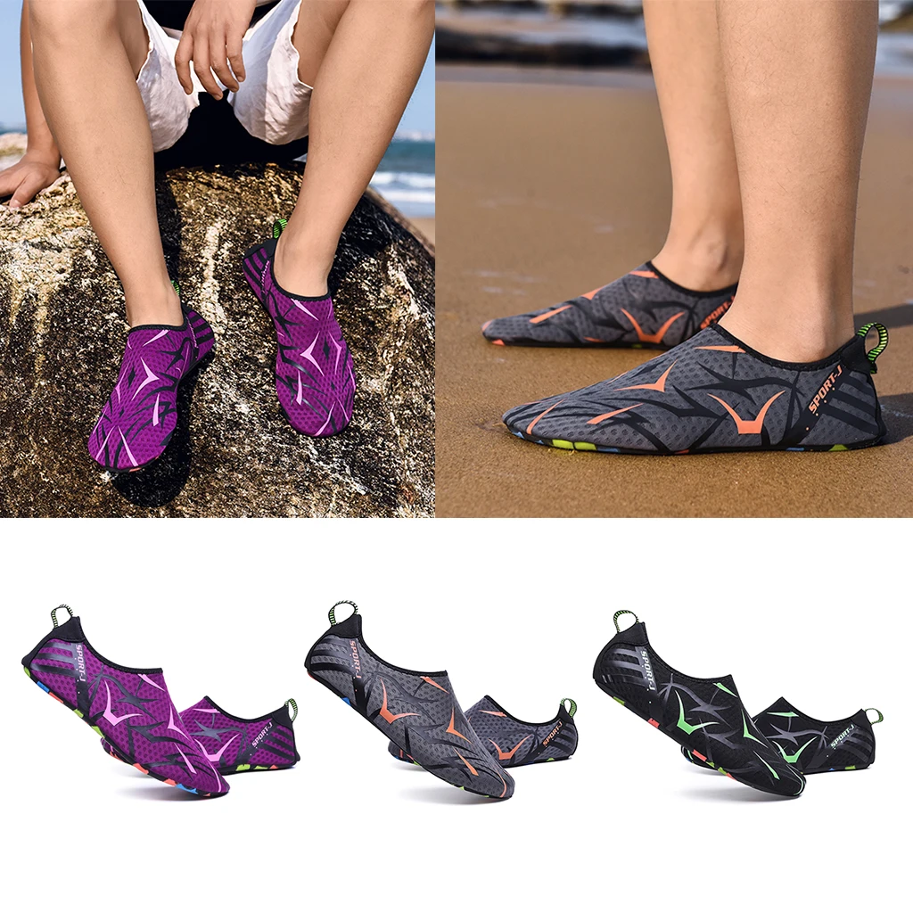 Women Men Water Shoes Barefoot Quick-Dry  Socks Slip-on Beach Swim Diving Swimming  for Water Sports