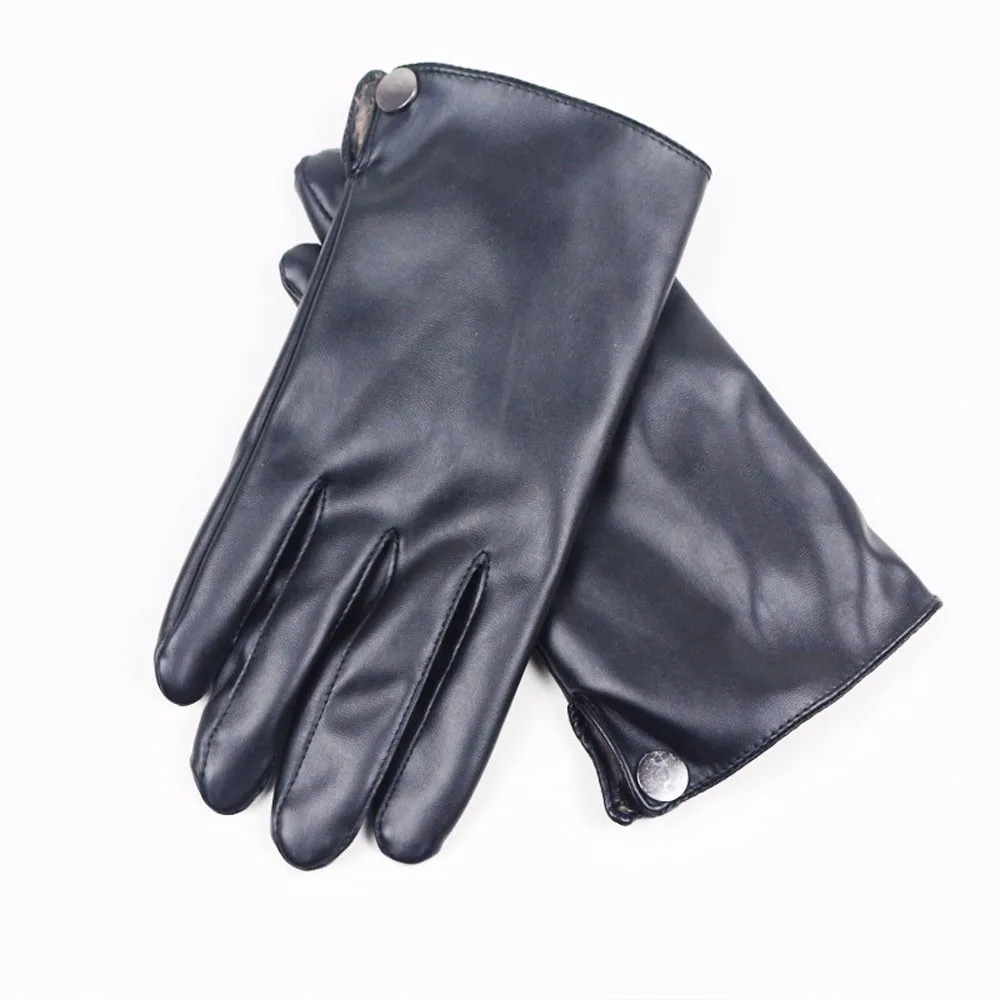 Windstopers Handschoenen унисекс Зимние теплые модные мужские зимние теплые кожаные перчатки с мягкой подкладкой варежки W1209