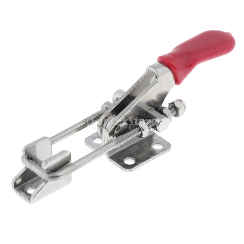 374lbs Capacity Heavy Duty 304 Stainless Steel Adjustable Latch U Bolt Self-lock Toggle Clamp