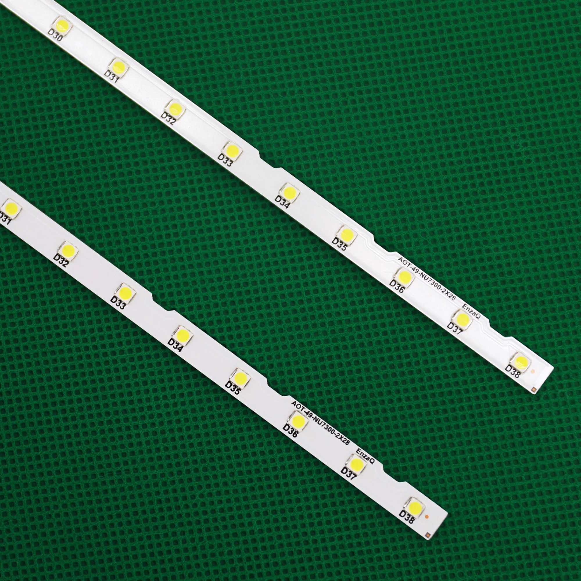Led Background Light Strip Bar para Samsung 49 tv Aot_49_nu7300_nu7100_2x38_3030c_d6t2d1_19s2p Rev. v4 Ue49nu7140 Ue49nu 38 - Imagem 3