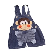 Джинсовые шорты на подтяжках с рисунком детские джинсы для улицы для игровой площадки штаны для малышей штаны с изображением слона