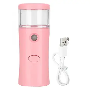 

Mini Portable Nano Spray Pink Face Moisturizing Hydrating Steamer Facial Humidifier Facial Mist Maker