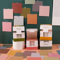 Ins Wind – papier mémo Non collant, Simple, couleur unie, carte d'étiquette pour étudiant, cadeau pour étudiant 