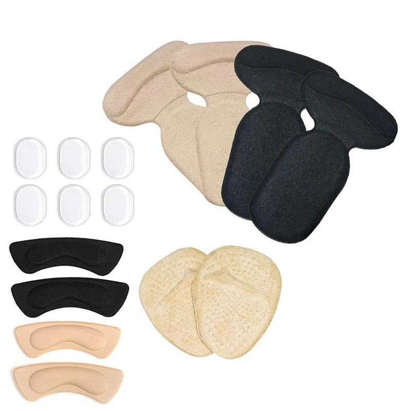 

16 Reusable Foot Care Covers for Women's and Men's Heel Pads for Loose Shoes, Non-Slip Heels, Air Bubbles, Heel Wear and Heel Re