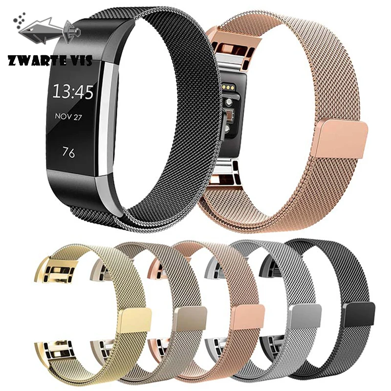 Для Milanese Loop forfitbit Charge 2 ремешок сменный наручный браслет из нержавеющей стали для FitBit Charge2 умные часы маленькие