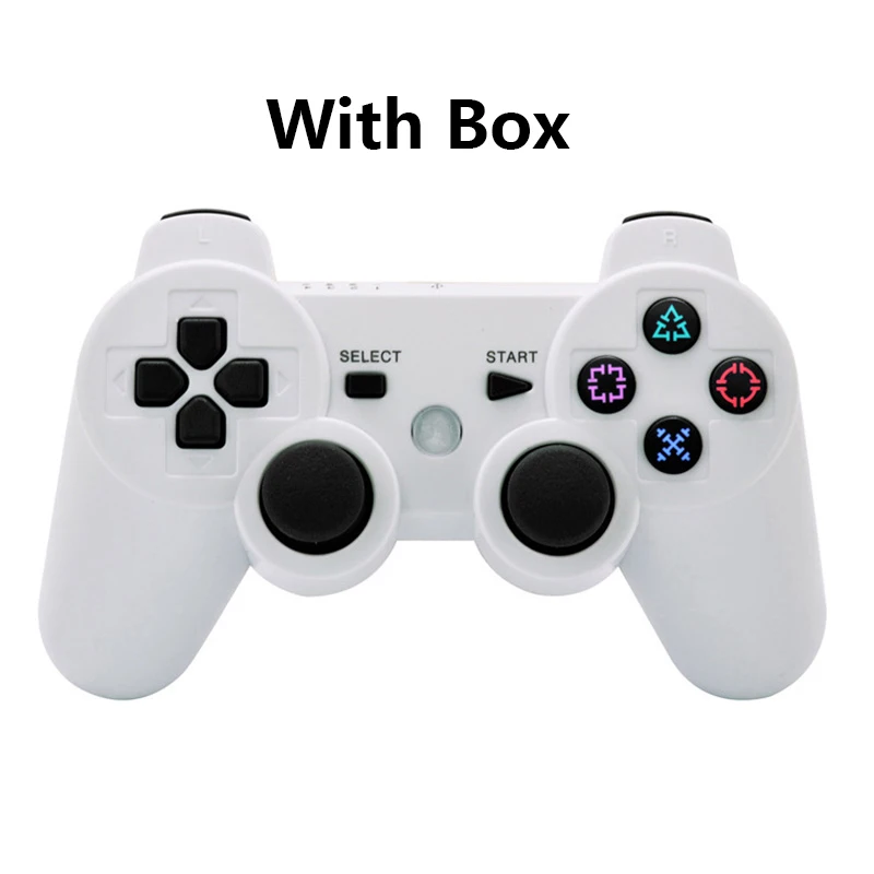 Bluetooth беспроводной джойстик двойной вибратор для PS3 ForDualshock3 сменный контроллер геймпад forPlay Station 3 Аксессуары - Цвет: White With Box