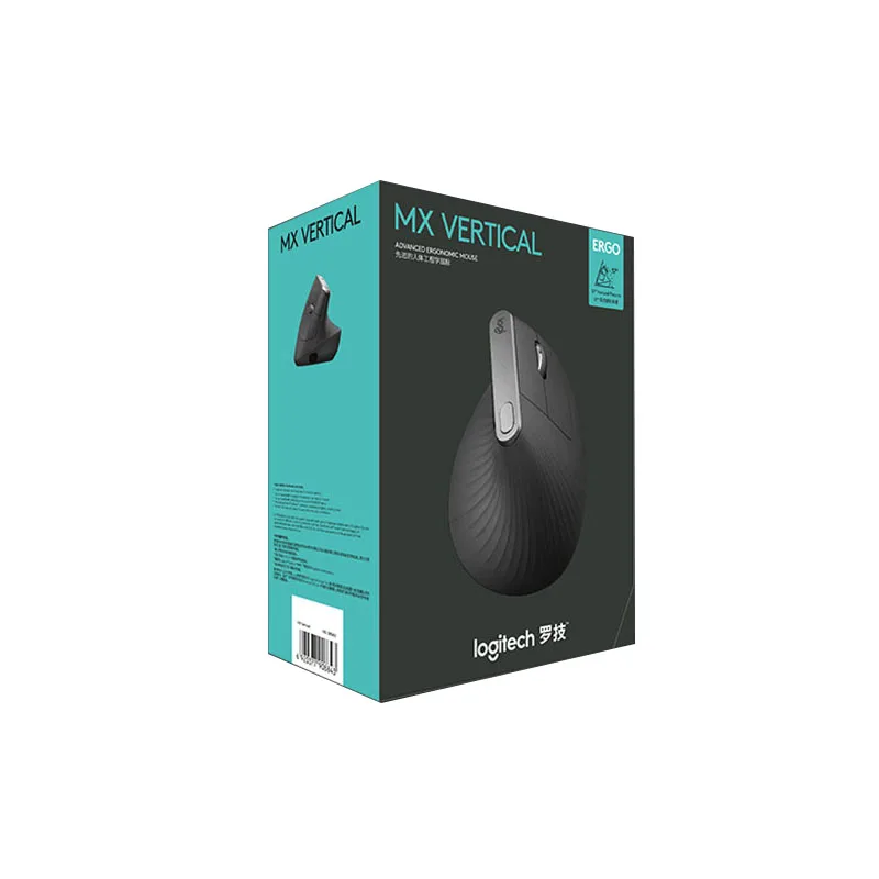 Беспроводная вертикальная bluetooth мышь logitech MX с USB nano 2,4 ГГц для ноутбука, ПК, геймера