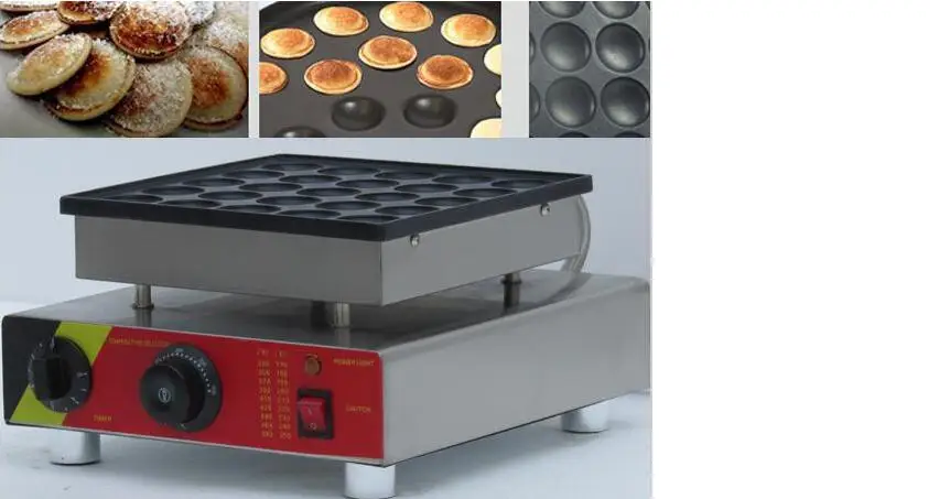 110v 220v 25 отверстий Poffertjes гриль голландский вафельница мини блинница машина