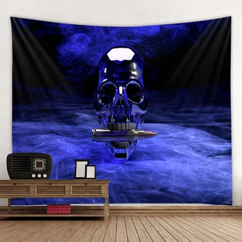 

Horror skull monster print hippie wall bohemian wall tapestry mandala wall art decoration tapestry