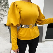 New Fashion Belt Solid Black Blouse Long Sleeve Office Shirt Women Spring 2020 Elegant Shirts Ladies Tops Party Casual Blouses New Fashion Belt Solid Black Blouse Long Sleeve Office Shirt Women Spring 2020 Elegant Shirts Ladies Tops Party Casual Blouses