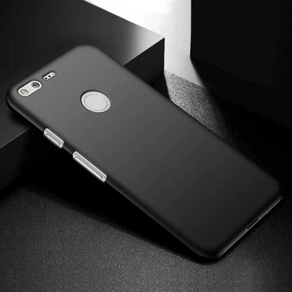 Чехол для Google Pixel 2 XL чехол для телефона Роскошный Матовый Жесткий Чехол для Pixel2 XL 2XL защитный чехол - Цвет: Черный
