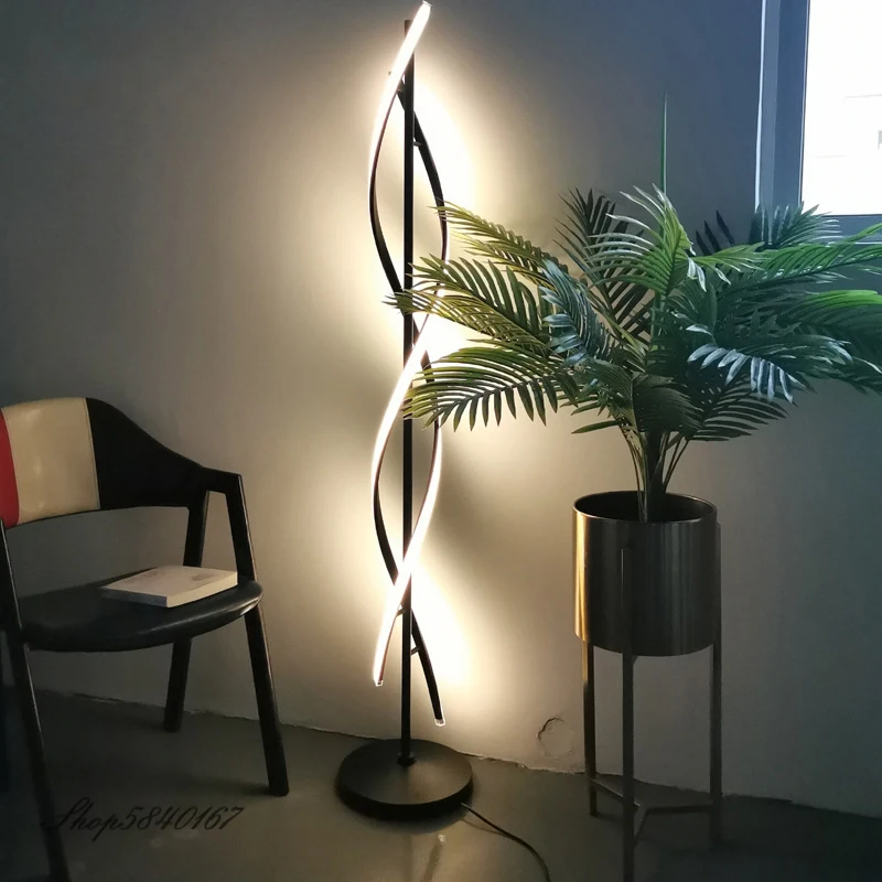 

Led Corner Floor Lamp Nordic Simple Standing Lamps for Living Room Decoration Remote Control Floor Lights Lighting Bedroom Lamp