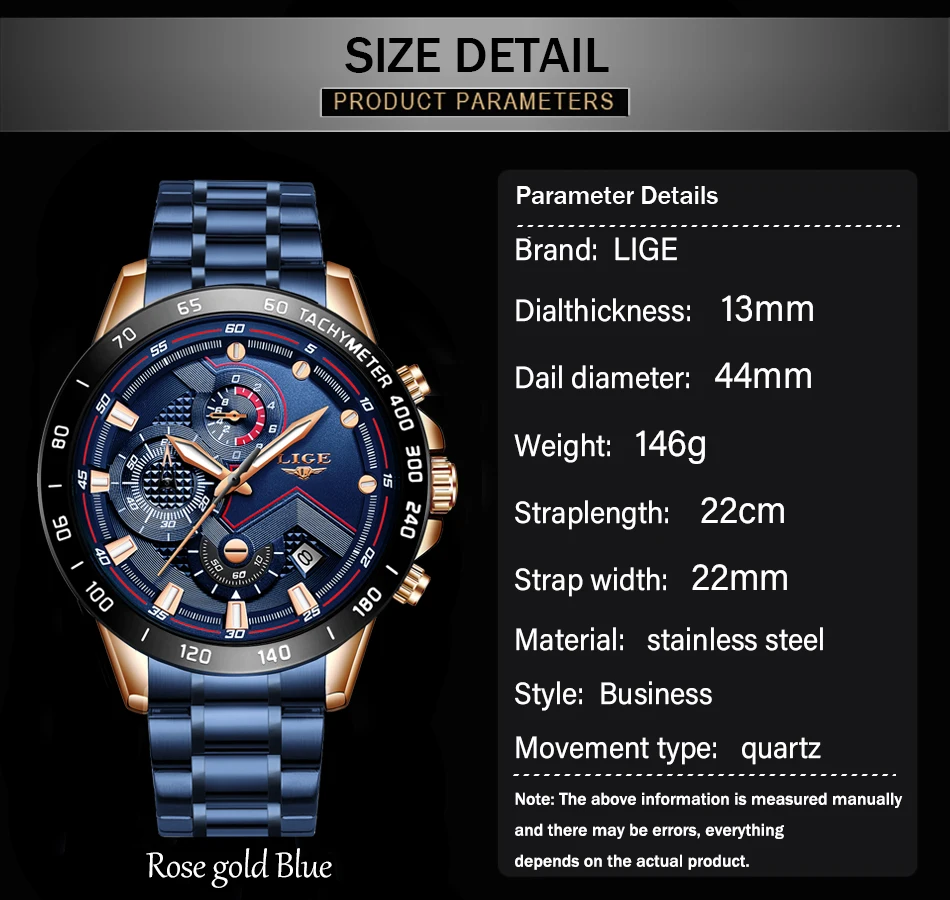 Модные мужские часы LIGE Топ бренд класса люкс бизнес часы мужские полностью стальные военные водонепроницаемые кварцевые часы Relogio Masculino+ коробка