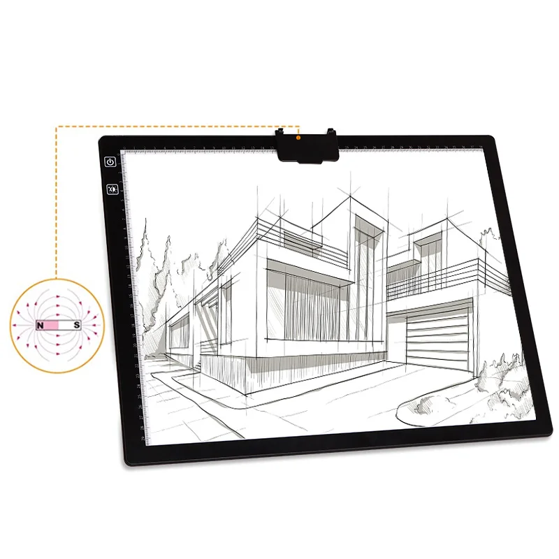 A3/A4 Light Box with magnet LED Light Box Ultra-Thin Portable Light Pad Art  Craft Light Tracing Copy Board, for Artists - AliExpress