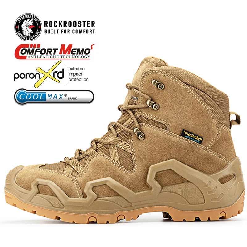 Men Hiking shoes Waterproof Hunting Boots Tactical Desert Combat Boots Trekking Ankle mountian cow Leather Sneakers hiking shoes,combat boots
