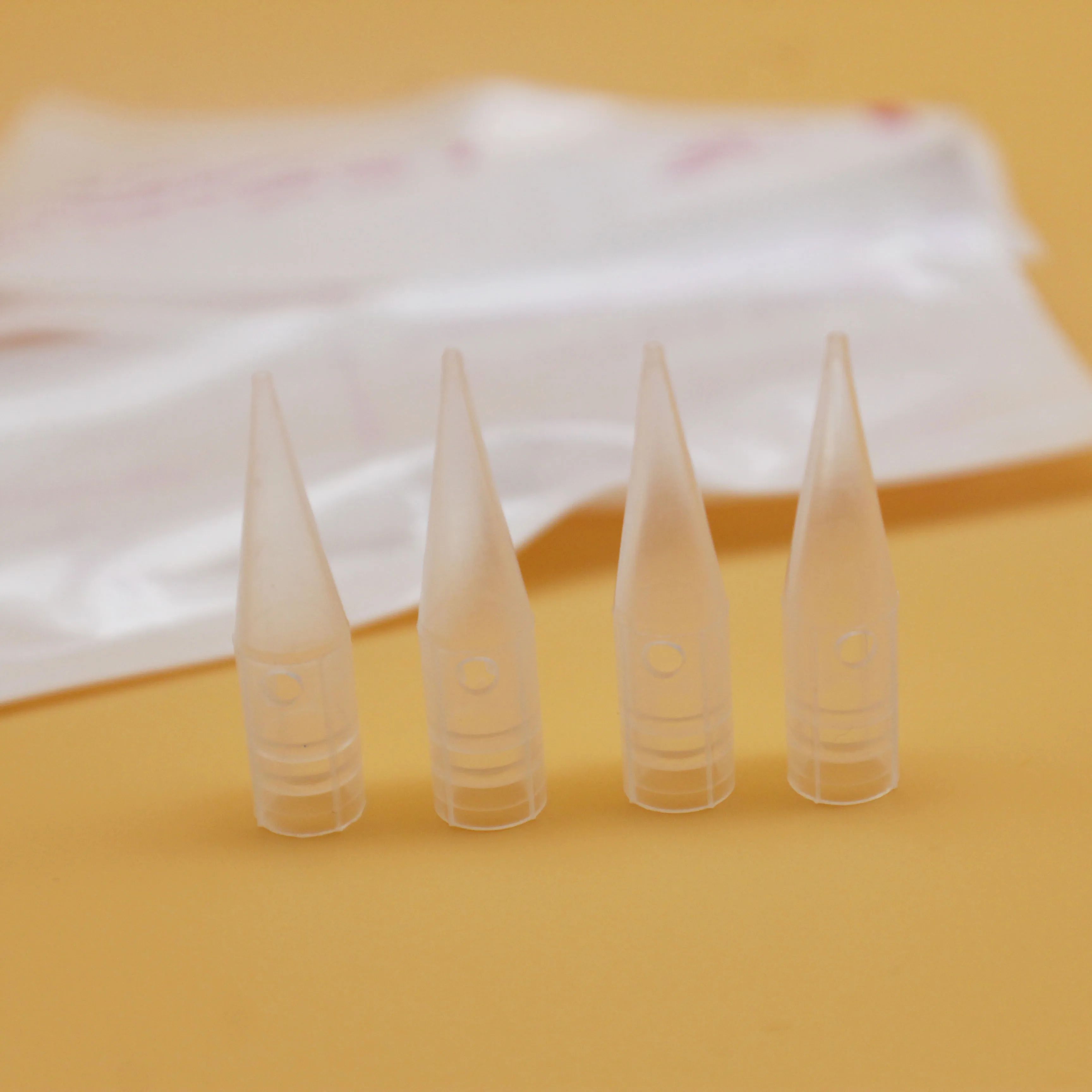 100pcs 1RL Disposable Permanent Eyebrow Makeup Needles Caps Tips for Eyebrow Makeup Machine Tattoo Needles