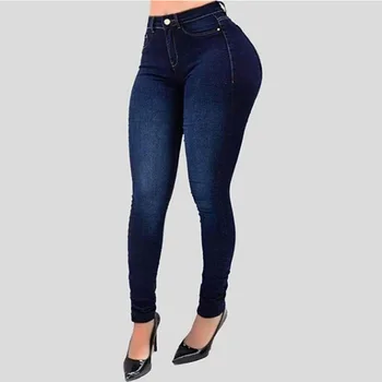 

Women's Jeans 2020 High Waist Jeans For Women Stretch Skinny Denim Feet Pants Comfortable Elastic Slim Pencil Pants